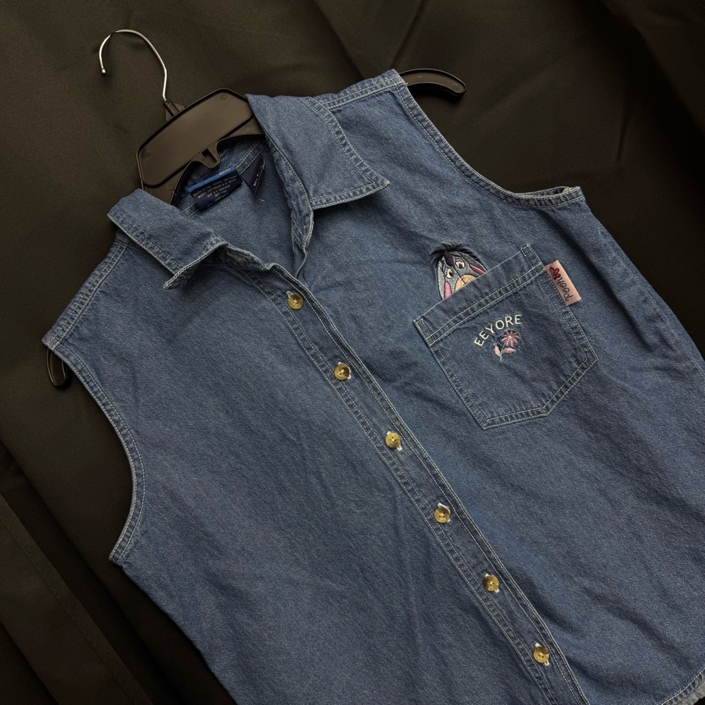 Vintage Disney Winnie the Pooh Denim size Large EEYORE